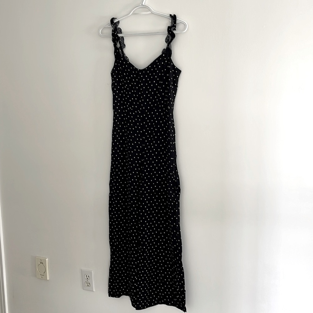 EUC Sunday Best polka dot romper